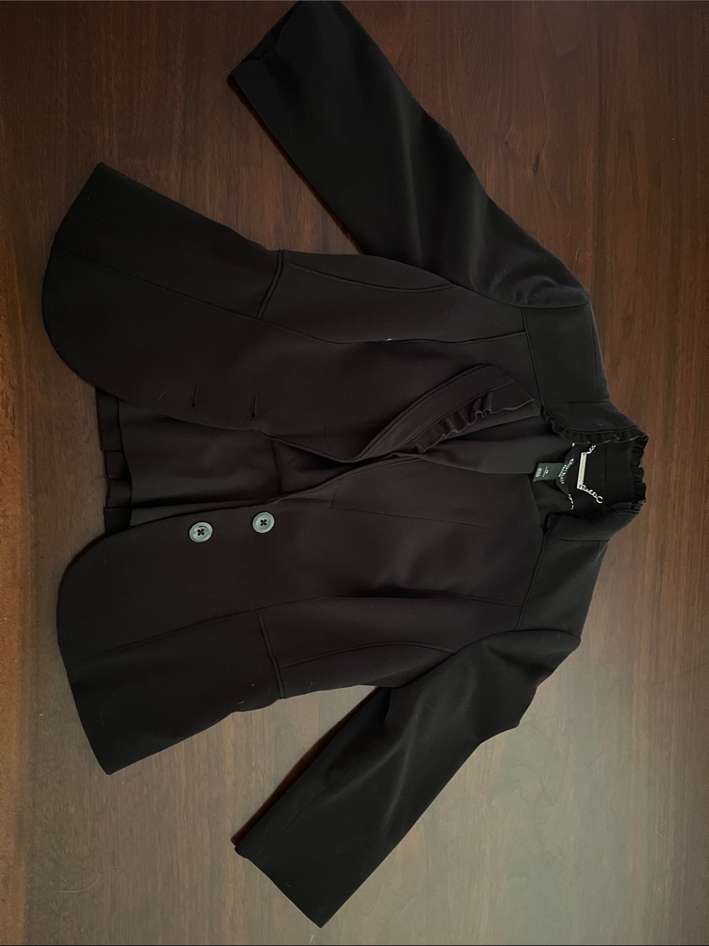 White House Black Market Black Two-Button Tailored Blazer